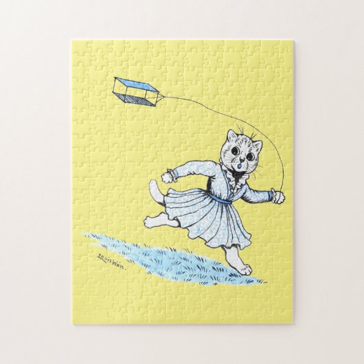 Cat Plays Kite, Louis Wain Legpuzzel (Verticaal)