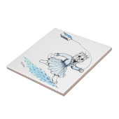 Cat Plays Kite, Louis Wain Tegeltje (Zijkant)