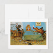 Cat Plays Table tennis, Louis Wain Briefkaart (Voorkant / Achterkant)