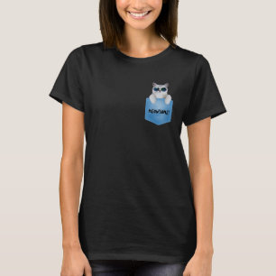 Cat Pocket Meme Meowsome Meow Cat Birthday T-shirt
