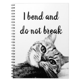 Cat Poets Jean de La Fontaine I bend not break Notitieboek