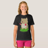 Cat Poker kaarten T-shirt (Voorkant volledig)
