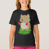Cat Poker kaarten T-shirt (Voorkant)