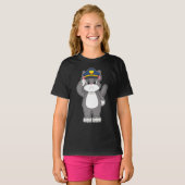 Cat politieagent t-shirt (Voorkant volledig)