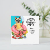 Cat Pool Party for Cat lovers Kaart (Staand voorkant)