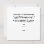 Cat Pool Party for Cat lovers Kaart (Achterkant)