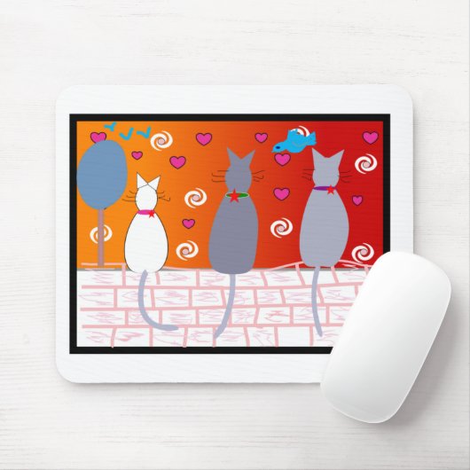 Cat Pop Art Muismat (Met muis)