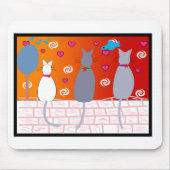 Cat Pop Art Muismat (Voorkant)