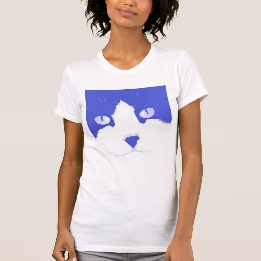 Cat Pop Art T-shirt (Voorkant)