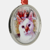 CAT PORTRAIT ANGEL Ornament (Rechts)