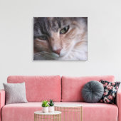 Cat Portrait Canvas Afdruk (Insitu (Woonkamer))