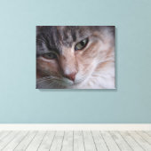 Cat Portrait Canvas Afdruk (Insitu (Houten vloer))