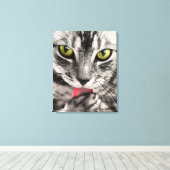 Cat Portrait Canvas Afdruk (Insitu (Houten vloer))