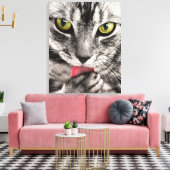 Cat Portrait Canvas Afdruk (Insitu (Woonkamer))