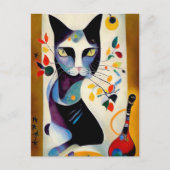 Cat portrait in expressionistic style. Art Briefkaart (Voorkant)