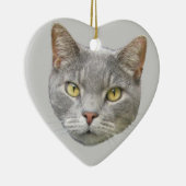 Cat Portrait Keramisch Ornament (Rechts)