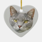 Cat Portrait Keramisch Ornament (Voorkant)