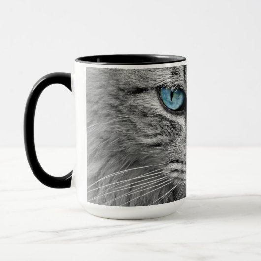 Cat Portrait Koffie Mok (Links)