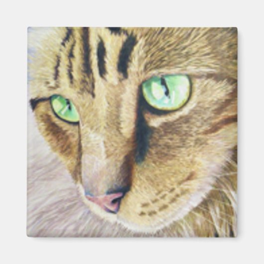 Cat Portrait Magneet (Voorkant)