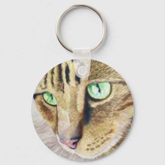 Cat Portrait Sleutelhanger (Voorkant)