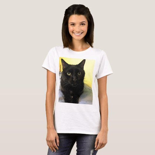 Cat Portrait T-Shirt (Voorkant volledig)