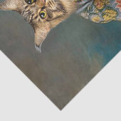 Cat Portrait Tissuepapier (Detail)