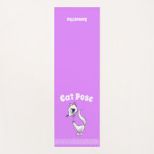 Cat Pose Mauve Yoga Mat (Voorkant)