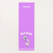 Cat Pose Mauve Yoga Mat (Achterkant)