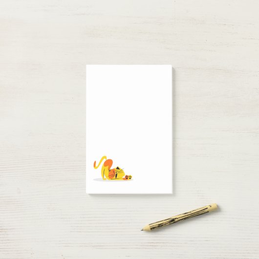 Cat post-it notes (Op bureau)
