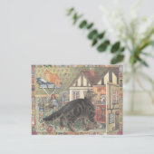 Cat Postcard Briefkaart (Staand voorkant)