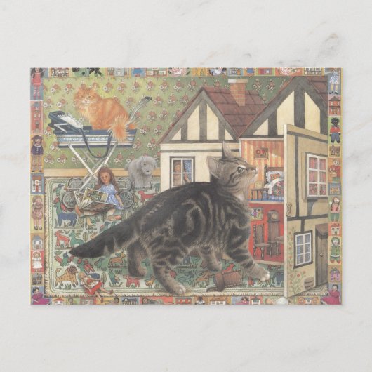 Cat Postcard Briefkaart (Voorkant)