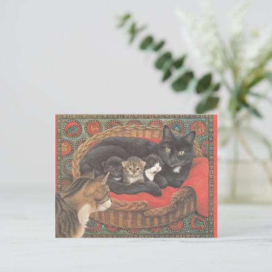 Cat Postcards Briefkaart (Staand voorkant)