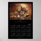 Cat Power 2011 Kunstkalender Poster (Voorkant)