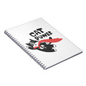 Cat power - Kies achtergrondkleur Notitieboek (Rechterzijde)