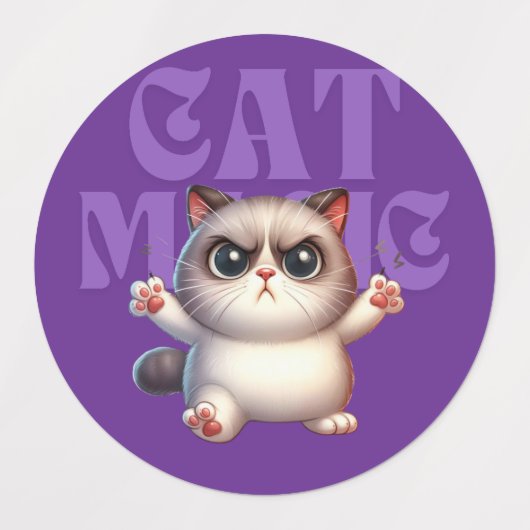 Cat Power Labels (Design 1)