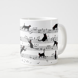 Cat Pplay Note Music, Cat Music, Black Cat Cat Cft Grote Koffiekop