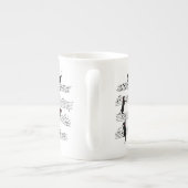 Cat Pplay Note Music, Cat Music, Black Cat Cat Cft Porselein Kop (Achterkant)