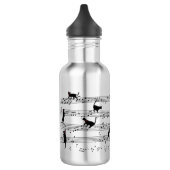 Cat Pplay Note Music, Cat Music, Black Cat Cat Cft Waterfles (Links)