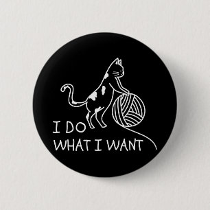 Cat PplayYarn Ronde Button 5,7 Cm