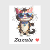 cat presenter sticker (Vel)