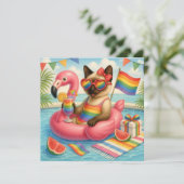 Cat Pride Paws Kat-geïnspireerde Pride LGBTQ Kaart (Staand voorkant)