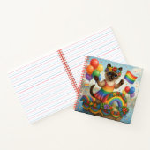 Cat Pride Paws Kat-geïnspireerde Pride LGBTQ Notitieboek (Binnen)
