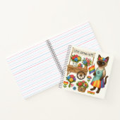 Cat Pride Paws Kat-geïnspireerde Pride LGBTQ Notitieboek (Binnen)