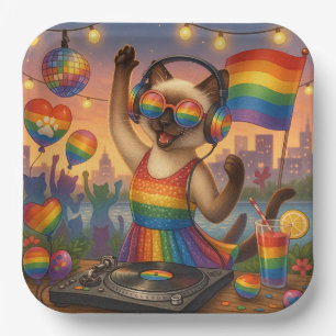 Cat Pride Paws Kat-geïnspireerde Pride LGBTQ Papieren Bordje
