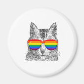 Cat Pride zonnebril Magneet (Voorkant)