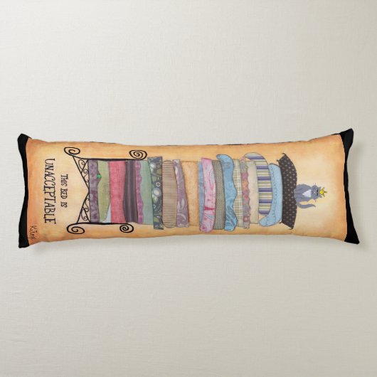 Cat Princess en de Pea Pillow Lichaamskussen (Achterkant)