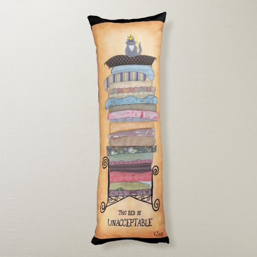 Cat Princess en de Pea Pillow Lichaamskussen (Achterkant (Verticaal))
