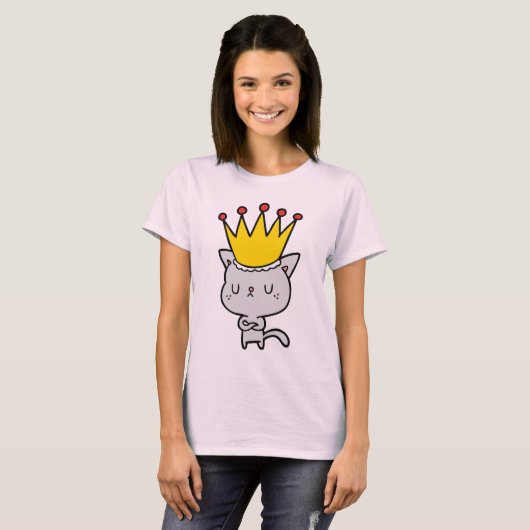 Cat Princess T-shirt (Voorkant volledig)
