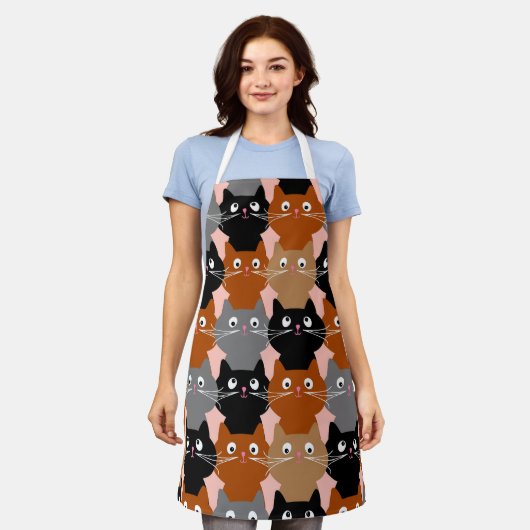 CAT PRINT KEUKEN SCHORT (Gedragen)