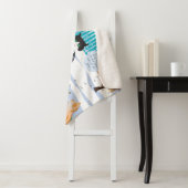 Cat Print Sherpa Blanket (Aqua) Sherpa Deken (In situ)